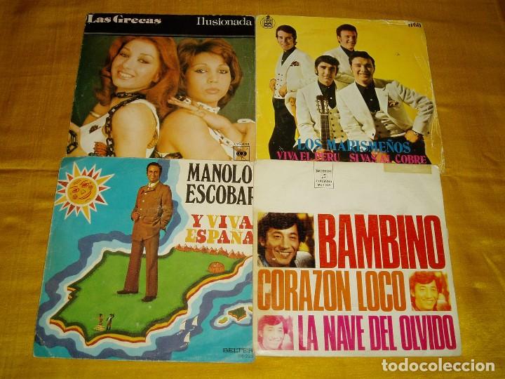 Discos de vinilo: Car&aacute;tulas solas de singles, Las Grecas, Bambino .. - Foto 1