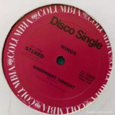 Discos de vinilo: WINGS - GOODNIGHT TONIGHT (12”) (1979/US)