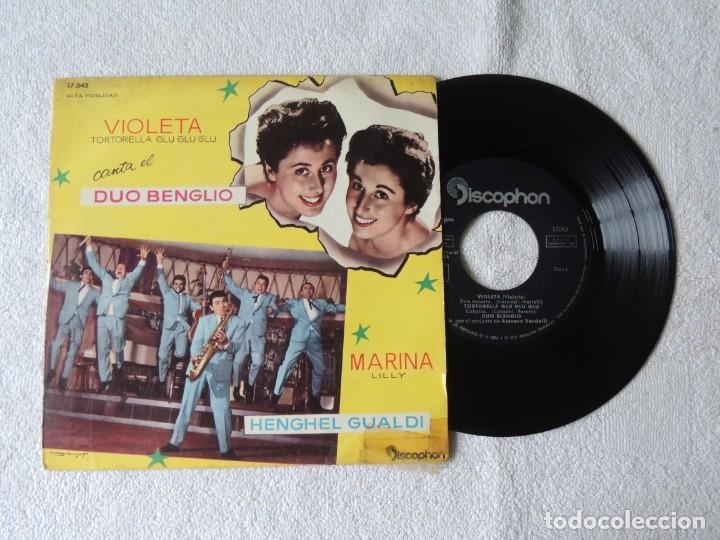 Disques de vinyle: DUO BLENGIO -- VIOLETA TORTORELLA -- MARINA LILLY