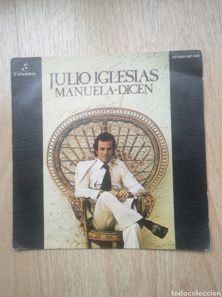 Discos de vinilo: Julio Iglesias Manuela dicen single - Foto 1