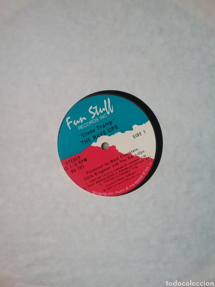 Discos de vinilo: The RAVE-UPS 1983 Fun Stuff Records C.A. - Foto 3