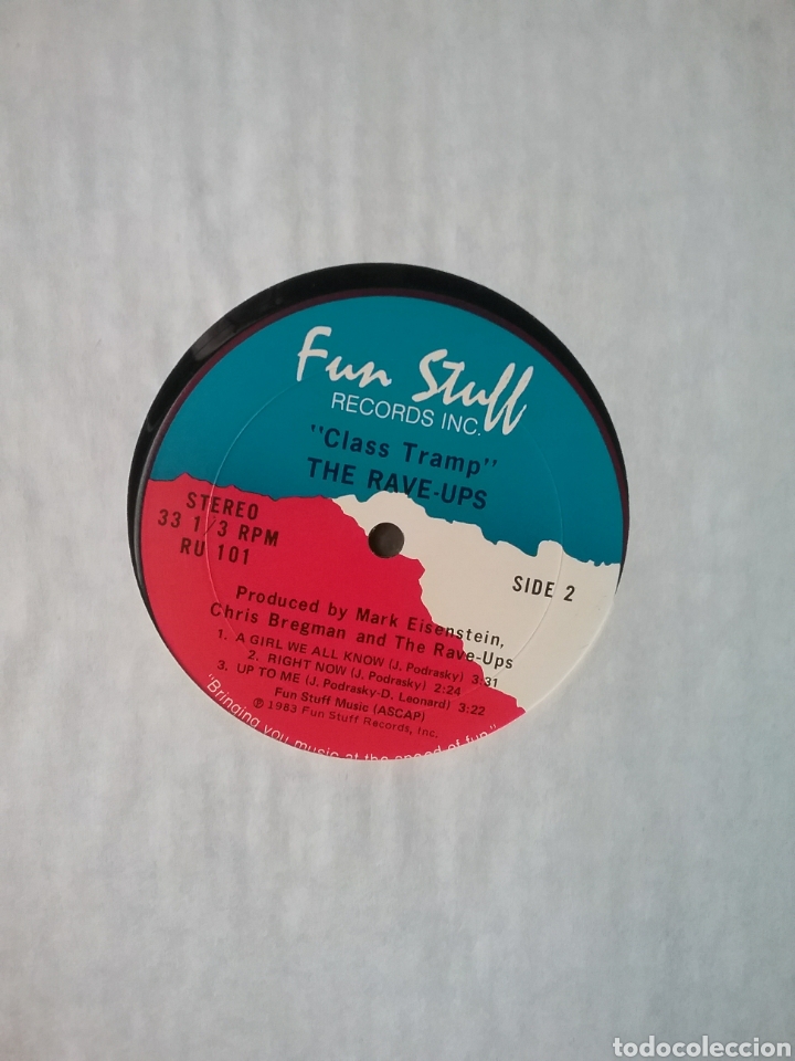 Discos de vinilo: The RAVE-UPS 1983 Fun Stuff Records C.A. - Foto 4