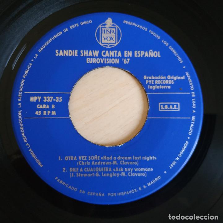 Discos de vinilo: SANDIE SHAW - CANTA EN ESPAÑOL - MARIONETAS EN LA CUERDA + 3 - EUROVISION 1967 - COMO NUEVO - Foto 4 - 243859815
