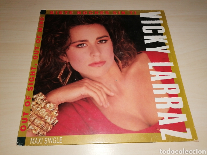 Discos de vinilo: Maxi single VICKY LARRAZ - Siete noches sin ti - Foto 1