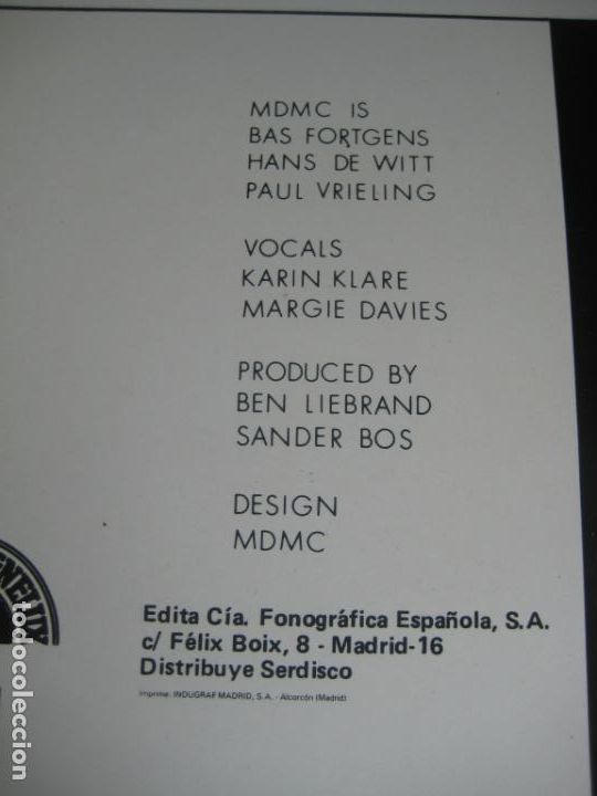 Discos de vinilo: MDMC &ndash; How About It - MAXI SINGLE CFE 1984 - ELECTRONICA DISCO 80S - NEW WAVE - Foto 3