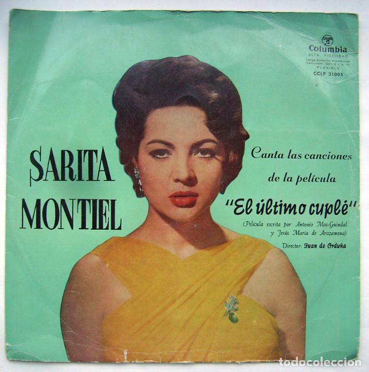Discos de vinilo: SARA MONTIEL, EL &Uacute;LTIMO CUPL&Eacute;. LP. - Foto 1