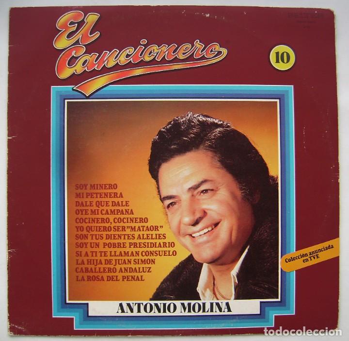 Discos de vinilo: ANTONIO MOLINA. EL CANCIONERO. LP. - Foto 1