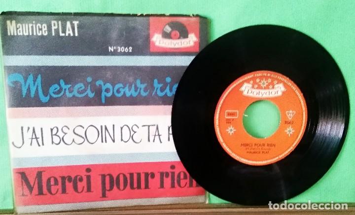 Discos de vinilo: MAURICE PLAT. MERCI POUR RIEN - LIMPIO TRATADO CON ALCOHOL ISOPROP&Iacute;LICO - AZ