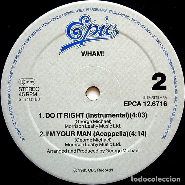 Discos de vinilo: Wham! &lrm;&ndash; Im Your Man - Foto 2