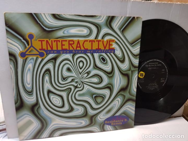 Discos de vinilo: MAXI SINGLE-INTERACTIVE-CAN YOU HEAR ME CALLING- en funda original 1994 - Foto 1