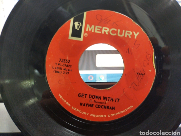 Discos de vinilo: Wayne Cochran single get down with It u.s.a. 1965 - Foto 2
