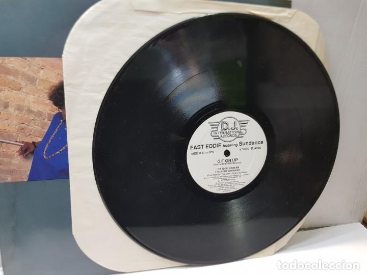 Discos de vinilo: MAXI SINGLE 33 1/3 -FAST EDDIE-GIT ON UP- en funda original 1989 - Foto 3