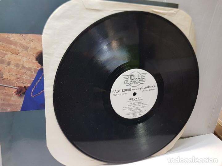 Discos de vinilo: MAXI SINGLE 33 1/3 -FAST EDDIE-GIT ON UP- en funda original 1989 - Foto 4