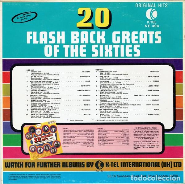 Discos de vinilo: Various &lrm;&ndash; 20 Flash Back Greats Of The Sixties LP - Foto 2