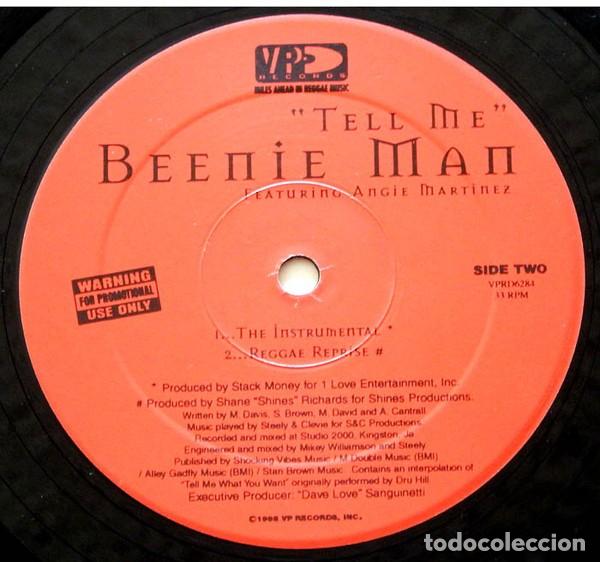 Discos de vinilo: Beenie Man &lrm;&ndash; Tell Me - Foto 2