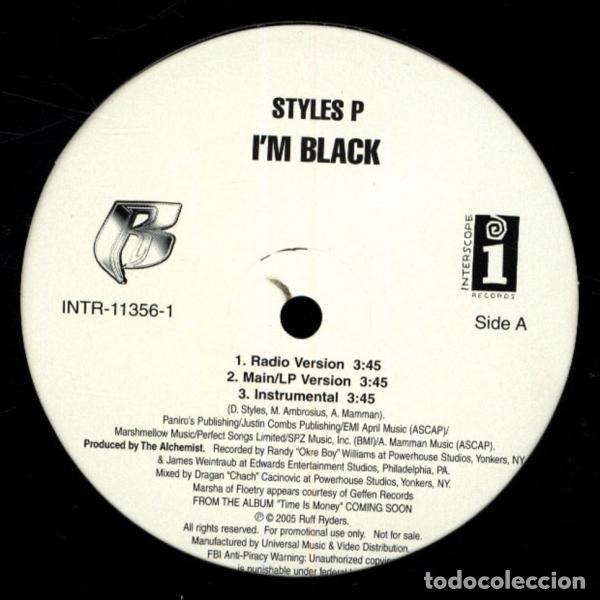 Discos de vinilo: Styles P &lrm;&ndash; Im Black / Leaving The Game - Foto 1