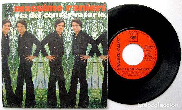 Discos de vinilo: Massimo Ranieri - Via Del Conservatorio / Jesus - Single CBS 1972 BPY - Foto 1