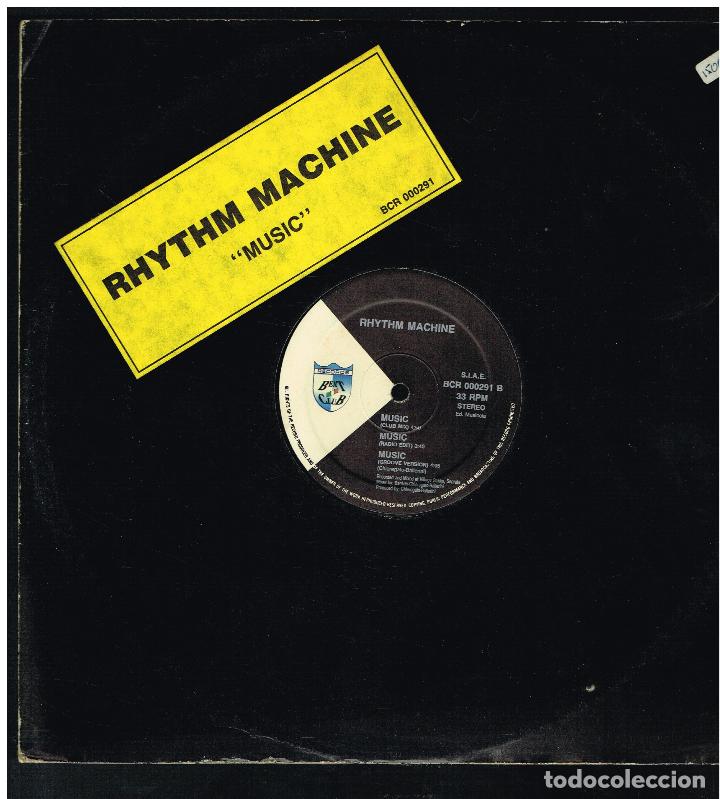 Discos de vinilo: RHYTHM MACHINE - MUSIC - MAXI SINGLE 1991 - ED. ESPA&Ntilde;A - Foto 1