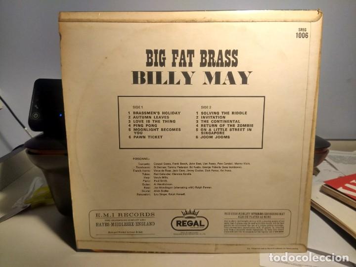 Discos de vinilo: LP BILLY MAY : BIG FAT BRASS - Foto 2