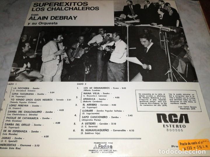 Discos de vinilo: LOS CHALCHALEROS CON ALAIN DEBRAY - Foto 2
