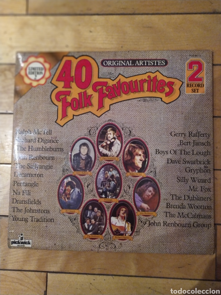 Discos de vinilo: LP 40 Folk Favourites - Foto 1