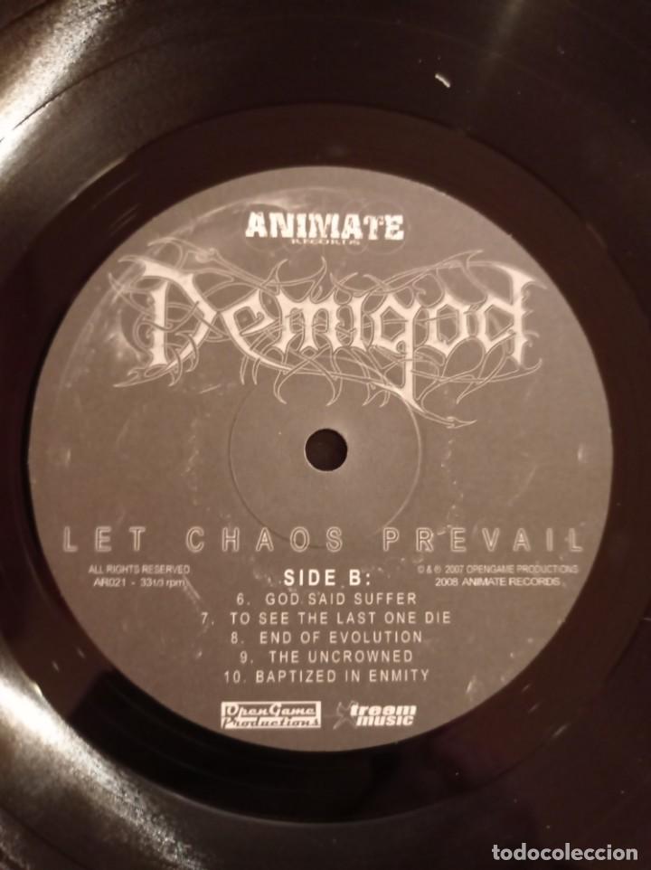 Discos de vinilo: DEMIGOD - LET CHAOS PREVAIL LP - Foto 6