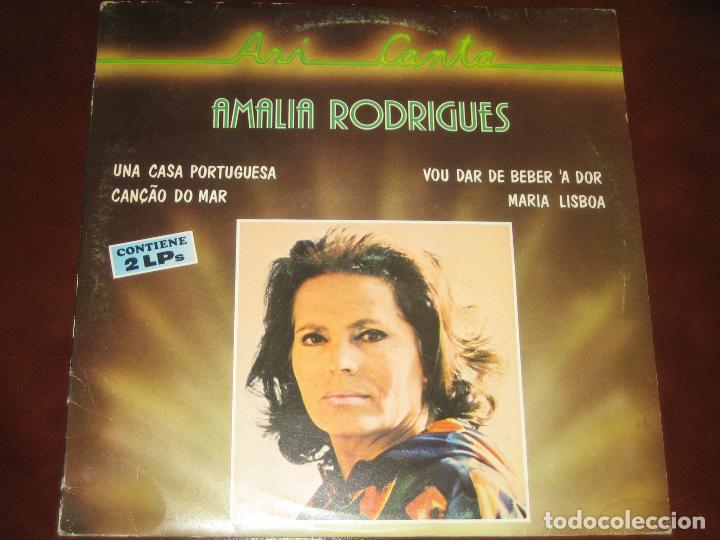 Discos de vinilo: AMALIA RODRIGUES - DOBLE LP - 1982 - Foto 1
