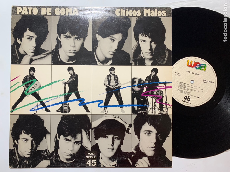 Discos de vinilo: Maxi Pato de goma chicos malos de 1983 - Foto 1