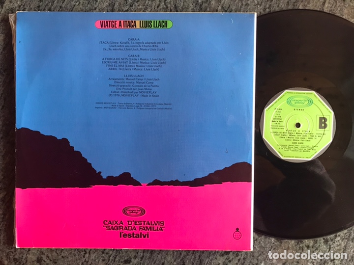 Discos de vinilo: Lluis Llach Viatge a Itaca 1976 - Foto 2