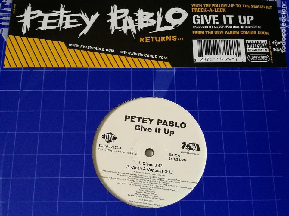 Discos de vinilo: Petey Pablo - Give It Up - 2005 - Foto 1