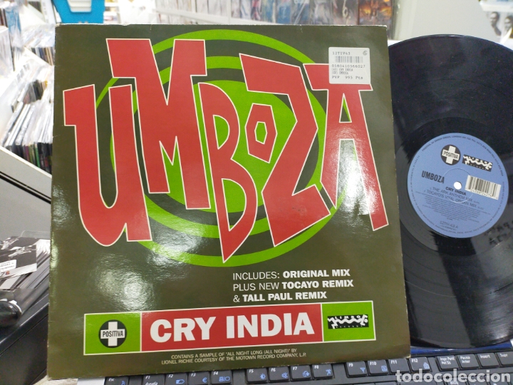 Discos de vinilo: Umboza maxi CRy india 1995 u.k. - Foto 1
