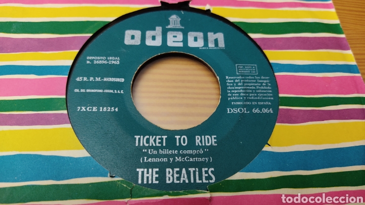 Discos de vinilo: Disco vinilo single THE BEATLES - Foto 2