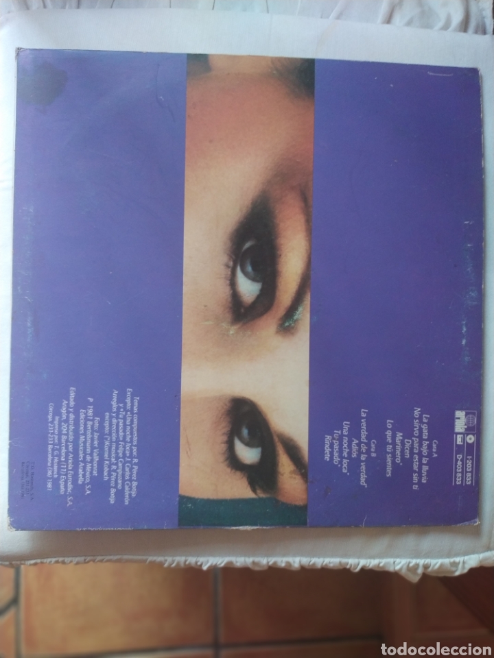 Discos de vinilo: ROC&Iacute;O D&Uacute;RCAL- LA GATA- LP- ARIOLA 1981- - Foto 2