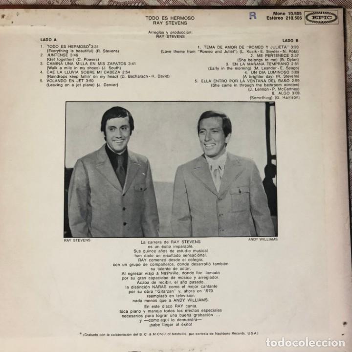 Discos de vinilo: LP argentino de Ray Stevens a&ntilde;o 1970 - Foto 2