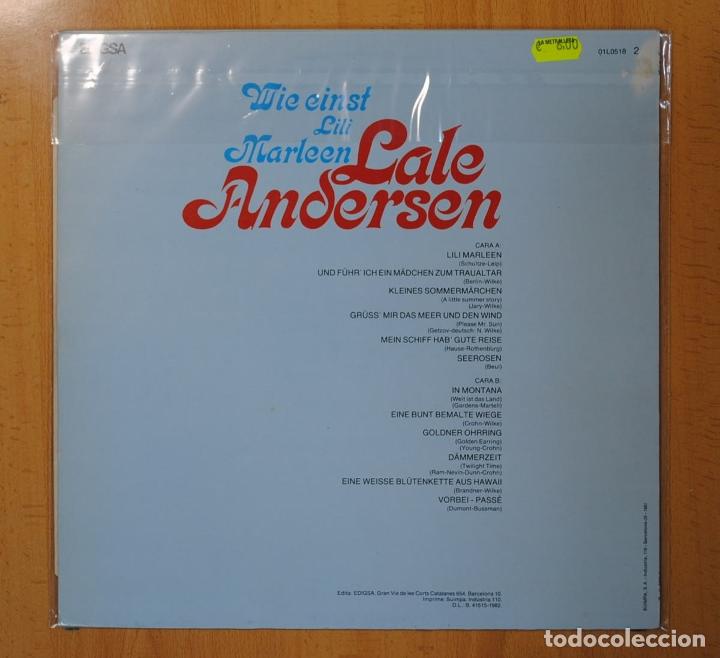 Discos de vinilo: LALE ANDERSEN - WIE EINST LILI MARLEEN - LP - Foto 3