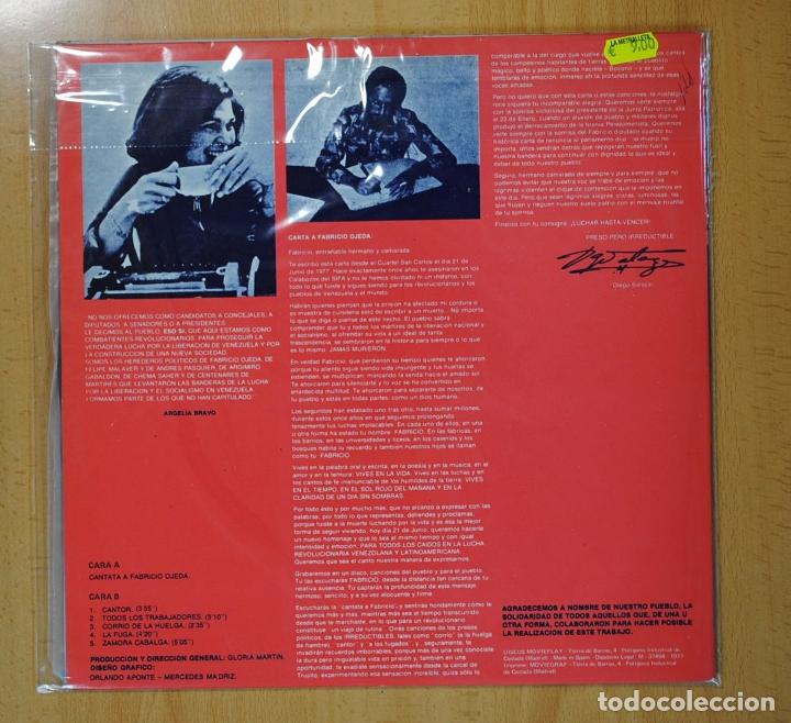 Discos de vinilo: FABRICIO OJEDA - CANTATA A FABRICIO OJEDA - LP - Foto 3