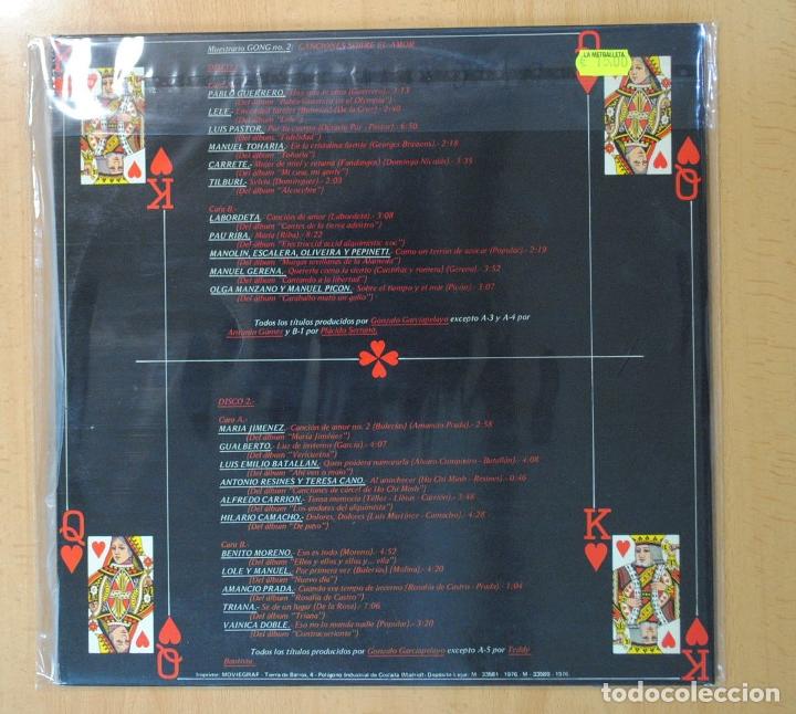 Discos de vinilo: VARIOS - CANCIONES SOBRE EL AMOR - LP - Foto 3