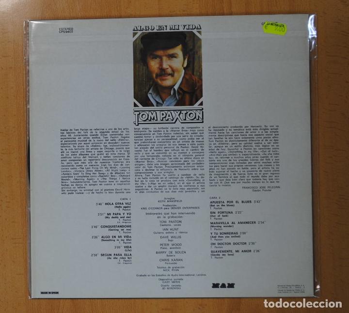 Discos de vinilo: TOM PAXTON - SOMETHING IN MY LIFE - LP - Foto 3