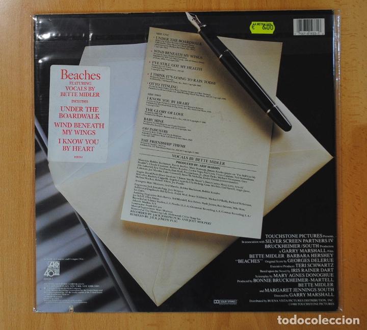 Discos de vinilo: BETTE MIDLER - BEACHES - BSO - LP - Foto 3