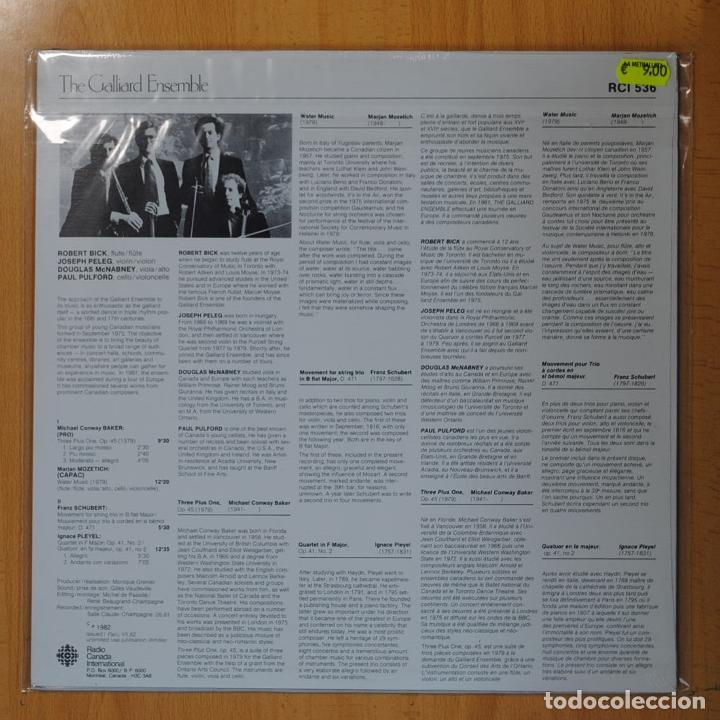 Discos de vinilo: VARIOS - THE GALLIARD ENSEMBLE - LP - Foto 3