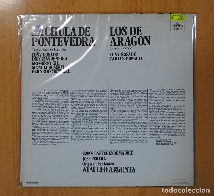 Discos de vinilo: LOS DE ARAGON Y LA CHULA DE PONTEVEDRA - LP - Foto 3