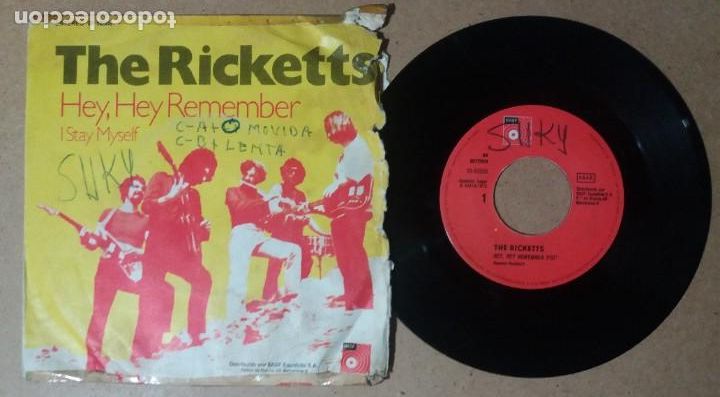 Discos de vinilo: THE RICKETTS / HEY, HEY REMEMBER / SINGLE 7 PULGADAS - Foto 1
