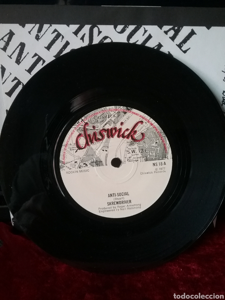 Discos de vinilo: Skrewdriver 7&rdquo; 1977 Original Chiswick Records - Foto 4