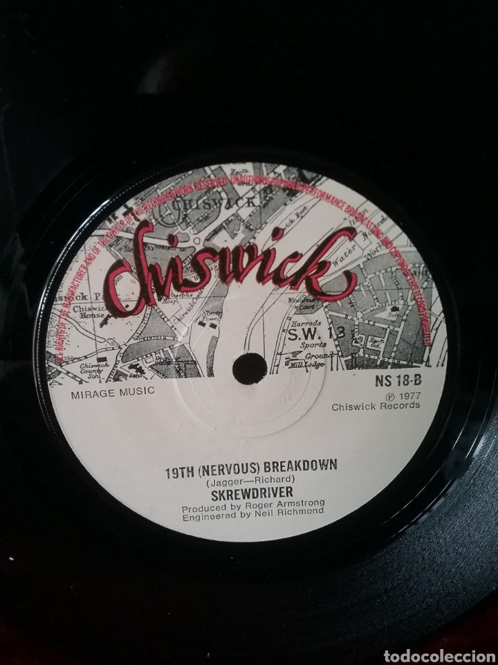 Discos de vinilo: Skrewdriver 7&rdquo; 1977 Original Chiswick Records - Foto 6