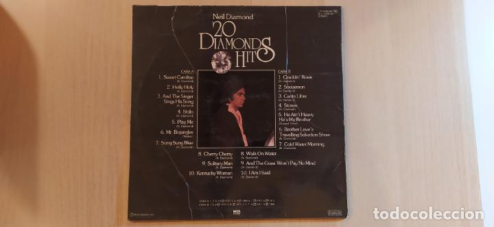 Discos de vinilo: NEIL DIAMOND - 20 DIAMONDS HITS - Foto 2