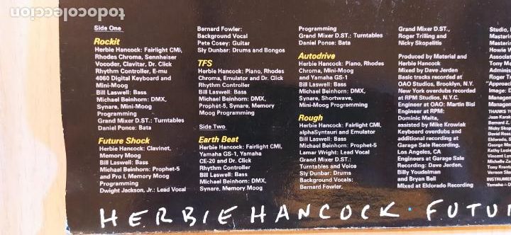 Discos de vinilo: HERBIE HANCOCK - FUTURE SHOCK - Foto 3