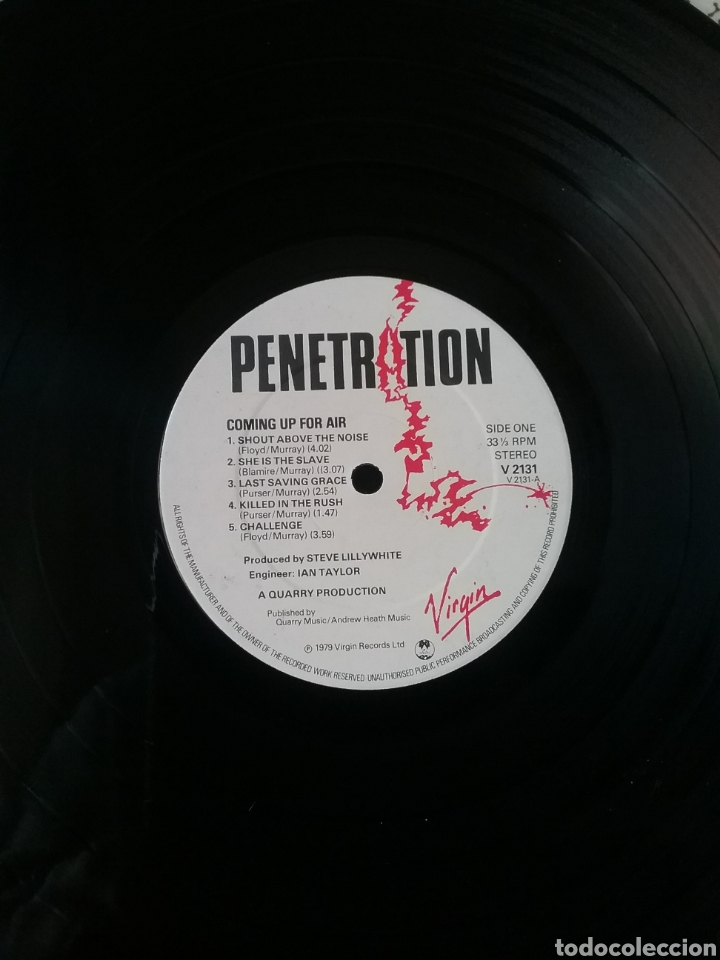 Discos de vinilo: PENETRATION 1979 Virgin Records England - Foto 2