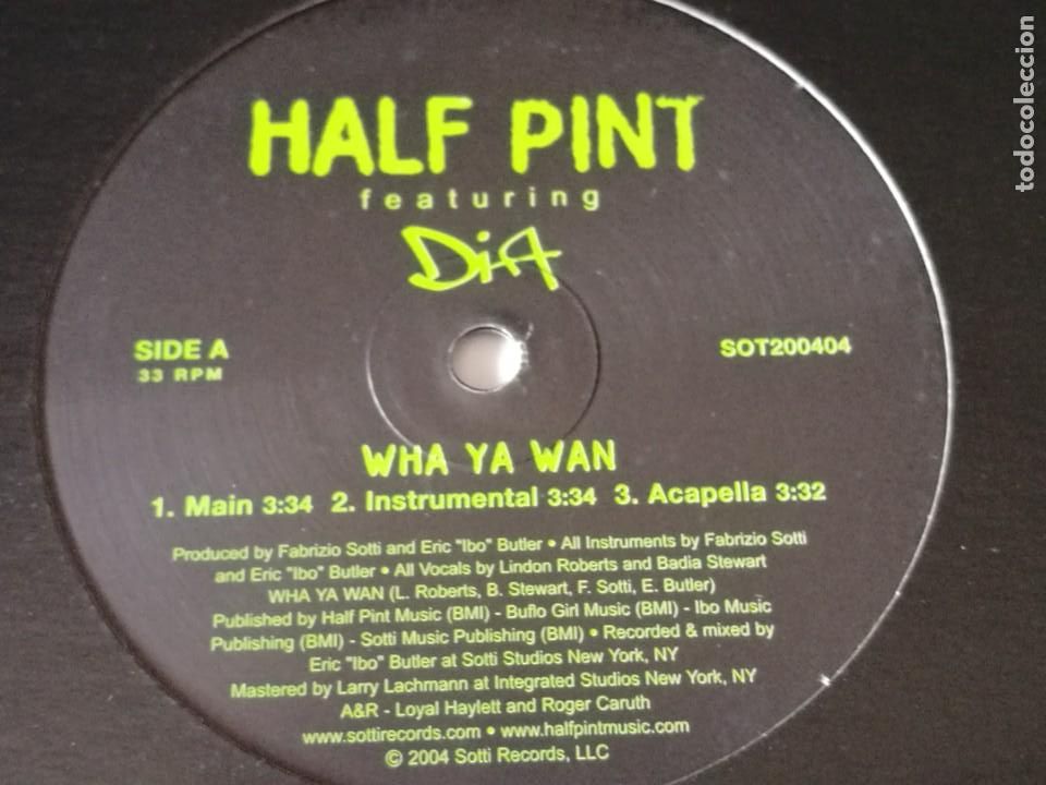 Discos de vinilo: Half Pint Featuring Dia - Wha Ya Wan / Winsome - 2004 - Foto 1