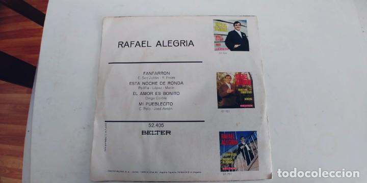 Discos de vinilo: RAFAEL ALEGRIA-EP FANFARRON +3 - Foto 2
