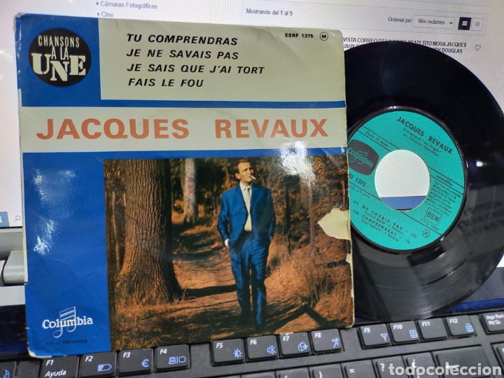 Disques de vinyle: Jacques revaux EP je ne savais Pas / tu comprender&aacute;s + 2 Francia